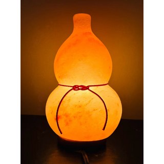 大葫蘆鹽燈 招財金黃光 事事如意金錢結 化煞招財 鎮宅轉運 凈化空氣 長明燈 臥室 玄關 開運鹽燈 招財擺飾