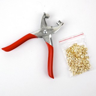 1 펀치 플라이어 100 리벳 도구 DIY 구멍 펀처 가죽 벨트 구멍 펀치 플라이어 회전 재봉틀 세터 도구, A Set, 1개, A Set