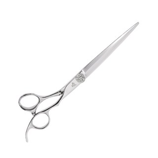 흑조 하이엔드 민가위 7인치 7.5인치 8인치 애견 강아지 미용가위 셀프미용 전문가용, 실버, 1개