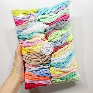 프리미엄 양말목 40색 400개 고급 편직 공예 혼합, 1세트, 컬러믹스