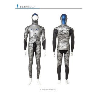 【V.DIVE威帶夫】零碼出清!!! VF-M3mm-SL 男版 3mm V.DIVE freestyle潛水衣/防寒衣