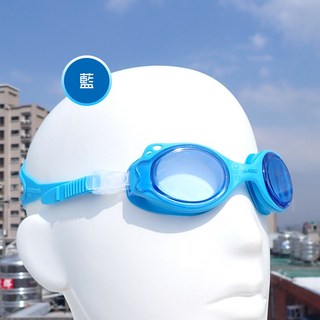 SAEKO 幼童泳鏡 小丑魚 S27 台灣製造 兒童泳鏡 防霧泳鏡 可愛造型, 藍, 1個