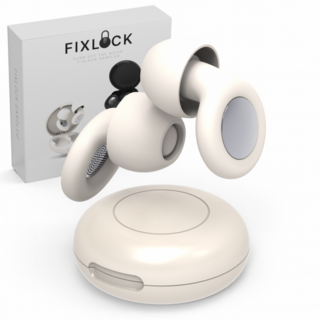 픽스락 소음 차단 99% 실리콘 수면 귀마개, 베이지, 1세트