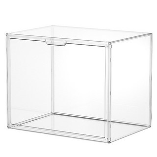 宅配 壓克力翻蓋收藏櫃【特大款】公仔展示盒 透明收納盒 模型展示櫃, 1個, 收藏櫃(超大) 無隔板