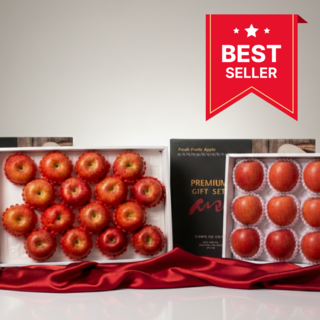 [100% 국산] 정품 실속 알뜰 사과 선물세트, 1박스, 5kg 실속 (대과)