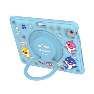 Solide 索力得 iPad 兒童平板保護殼 鯊魚寶寶正版授權 iPad Air iPad Pro 保護套, 1個, 藍色