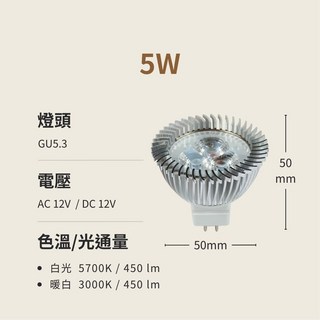 【燭光燈飾】【台灣現貨】【附發票】天眼 MR16杯燈 12V LED杯燈 GU5.3, 1個, 白光5700K