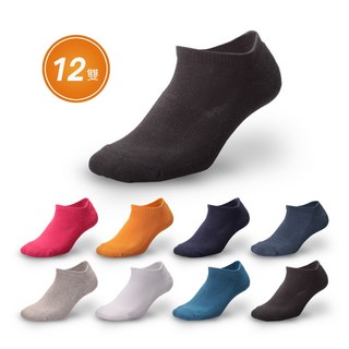 waken 純棉超厚毛巾底運動襪 12雙組 - 男女適用 氣墊厚底 舒適吸汗 運動休閒襪