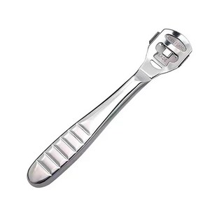 磨腳石刮腳刀套裝 台灣出貨 去死皮老繭神器 修腳工具組 搓腳板 腳底護理 美足工具, 不鏽鋼【一個刮刀】, 1個