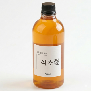 천연 자연 발효 사과식초 수제100%, 1개, 500ml