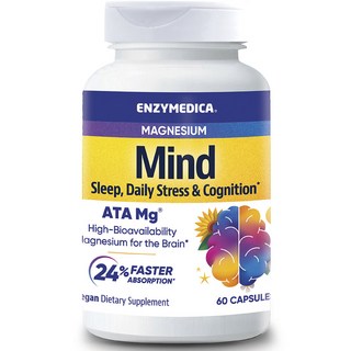ENZYMEDICA Mind鎂素食膠囊, 1個, 60顆