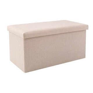 耐重摺疊收納椅 76 x 38 x 38 CM - 可摺疊收納、耐重材質、簡約設計, 米色, 1個