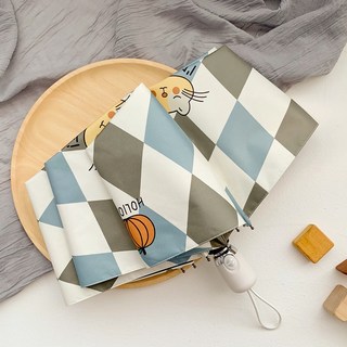 英倫小貓 晴雨兩用傘 三折傘 防紫外線 8骨