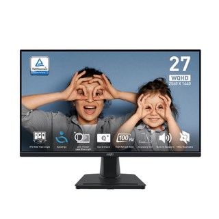 MSI 微星 PRO MP275Q 27吋 2K IPS 100Hz 平面 商務電腦螢幕 顯示器, PRO MP275Q（單主商品）