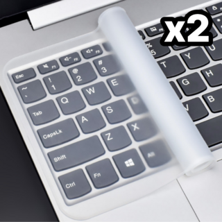 안심구매단 노트북 키보드 커버 만능 키스킨, 2개, 투명