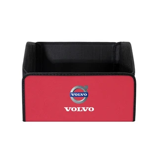 접이식 자동차 트렁크 정리함 도구 보관 가방 볼보 XC60 S60 V40 V60 C30 V70 S90 T6 V90 용 수납, 09 G-L-Red