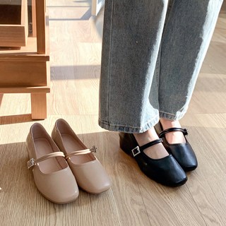 슈리오 여성 메리제인 소가죽 모던 단화 4cm