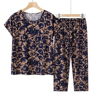 천하오 60대~90세 여성 중장년 셔츠+바지 세트 XL~5XL A404