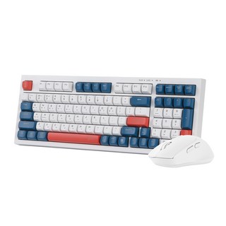 지클릭커 오피스프로 WMK50 사일런스 M 98 무선 키보드 마우스 세트, 일반형, Gun dam