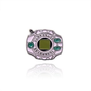 廢物專賣店 神聖進化器胸針 數碼寶貝別針 勇氣徽章 神聖計畫 有趣別針, 淡紫, 1個