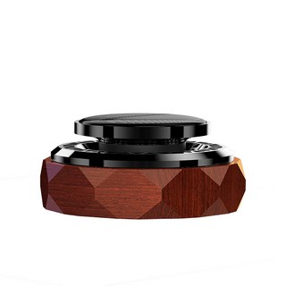 太陽能木紋汽車香氛，渦輪旋轉，智能啟停，孕嬰可用，持久散香, 1個, 海洋