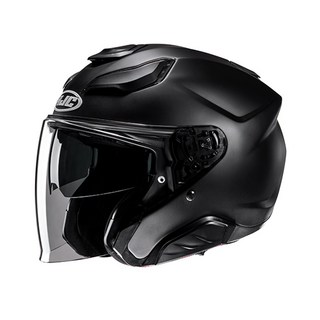 HJC F31 SOLID SEMI FLAT BLACK 세미 플랫 블랙 오토바이 오픈페이스 헬멧, XL