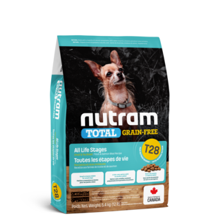 Nutram T28 無穀全能系列 迷你犬 挑嘴小顆粒 乾飼料, 鱒魚+鮭魚, 1.13kg, 1袋