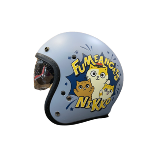 NIKKO黃阿瑪聯名款安全帽，後宮歡樂派對，可愛造型，透氣舒適，守護您的騎乘安全, L(59~60cm)