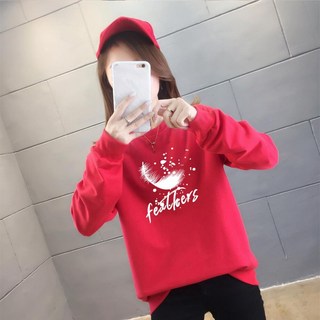 春秋薄款大學T女 韓系百搭長袖 簡約圓領T恤 c0051