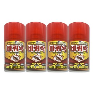 삼현제약 바퀴싹 46평형 원터치 바퀴제거 바퀴벌레약, 200ml, 4개