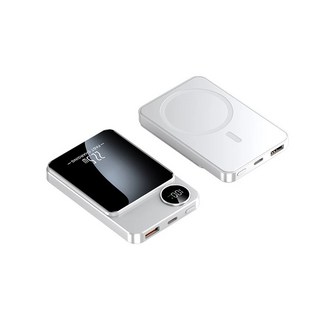 20000mAh MagSafe 磁吸行動電源 移動電源 無線充電 行動充 (隔日到貨3C+WH標示), 白色【有線22.5W+無線15W】, 白色【有線22.5W+無線15W】, AT009