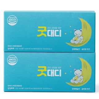 [나인나잇] 굿대디 흑하랑상추 성장기 필수 영양소 청소년 어린이 14포 2주일분, 3박스, 12ml