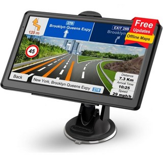 차량용 GPS 내비게이션 2025 최신 지도 무료 업데이트 트럭 상업 운전자용 차량 시스템 POI우편번호 검색 지원 음성 안내 전환 신호등 경고 속도단속 카메라 알림 FM, 차량용 GPS 내비게이션 2025 최신 지도 무료 업데