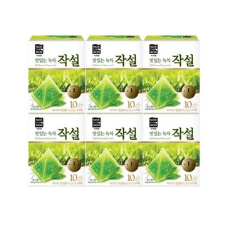녹차원 맛있는녹차작설 10티백x6, 1.5g, 10개입, 6개
