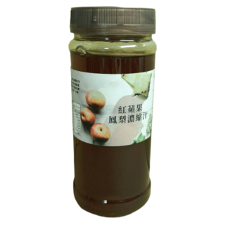 JJ蛋糕烘焙 紅蘋果鳳梨濃縮汁 天然水果濃縮 沖泡飲品 冷熱皆宜, 600g, 1個裝