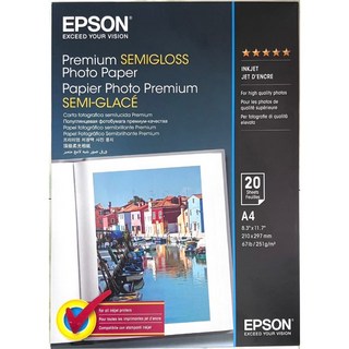 EPSON 愛普生 日本製 A4頂級柔光相片紙 S041332 (20入) 相紙, 1包, A4