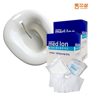 온도측정 가정용 좌욕기 임산부 전립선 좌욕대야 소프트좌욕기 부드러운 멸균거즈, 10cm X 10cm(5매x10포)2박스, 1개