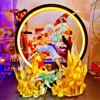 海賊王 尼卡魯夫 魯夫五檔 公仔 燈座發光 dxf 正版公仔意象化 航海王 尼卡, 1個, 無燈座版(尼卡魯夫版本3),含公仔(附正版原盒)