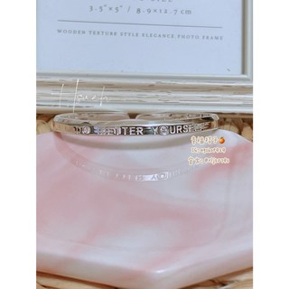 正生 999純銀 刻字手環 "DO BETTER YOURSELF" 鑲鑽設計