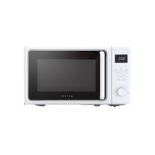쿠잉 레트로 갬성 20L전자레인지 MM-E20RWHC 화이트 고출력 해동 자동요리 전자파3중차단 버튼 다이얼-HBP
