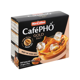 베트남 카페포 골드 맥커피 인스턴트 밀크 커피, 1세트, 10개입, 290g
