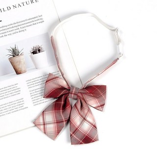 【砂糖夢境】JK領結小物日系軟妹正統學生少女學院風格子蝴蝶結水手服領花免打, 草莓可愛多【領結】, 1個