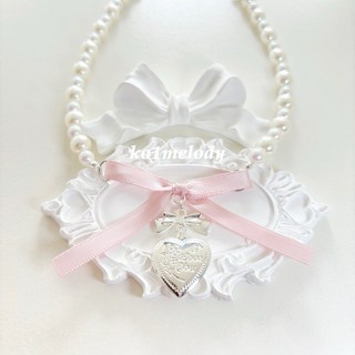 《戀桃》愛心珍珠項鍊，精緻優雅，展現女性溫柔氣質，百搭時尚