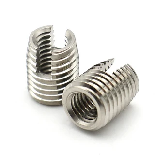 스테인리스 스틸 아연 도금 셀프 태핑 스레드 인서트 슬롯 내장 스레드 보호대 M2 M2.5 M3 M4 M5 M6 M8-M16, 304 Stainless Steel, 05 M2.5xM4.5x6mm x10pcs