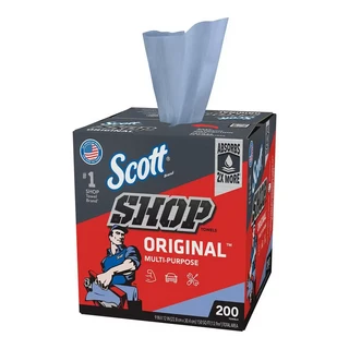 Scott 強韌萬用紙抹布 盒裝200抽, 2個, 200個裝