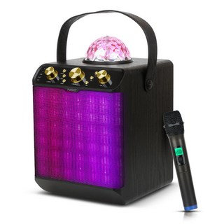 휴대용 블루투스 스피커 노래방 무선마이크 미러볼, 본상품선택