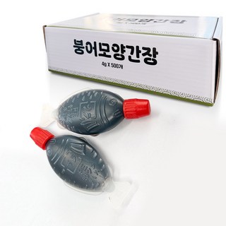 붕어모양간장 4g X 500개입 / 붕어간장 삼도미니간장 양조미니간장 포장용간장 회간장 회전용미니간장 회미니간장 포장배달간장 배달간장 미니회전용간장, 500개