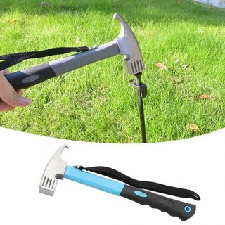 그늘막 텐트팩 팩 텐트 망치 텐트고정핀 콜팩 다용도, 블루, 1개