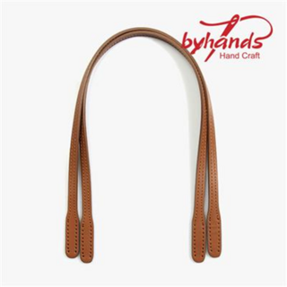 바이핸즈 내추럴 민무늬 통가죽 숄더용 가방손잡이 58cm 2종, 민무늬핸들-탄, 1개