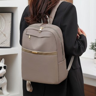 多功能雙肩筆電包 大容量外出旅遊揹包 通勤商務電腦包 大學生書包, 卡其色【136款】